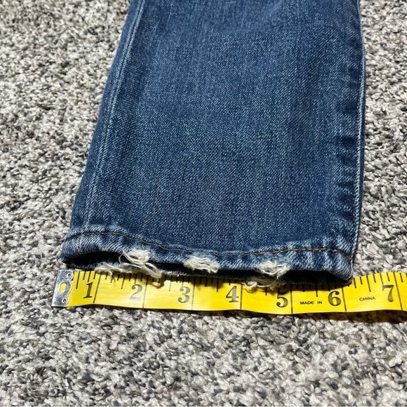 Madewell The Momjean Jeans Size 25 Distressed Hem - Picture 2 of 10